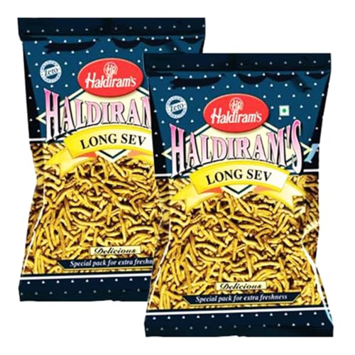 Haldiram's Sev Snacks Nudeln Lang - 200g - 2er-Packung von Haldirams