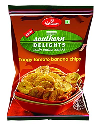 Haldiram's Tangy Tomate Bananenchips, 200 g, 2 Stück von Haldiram's