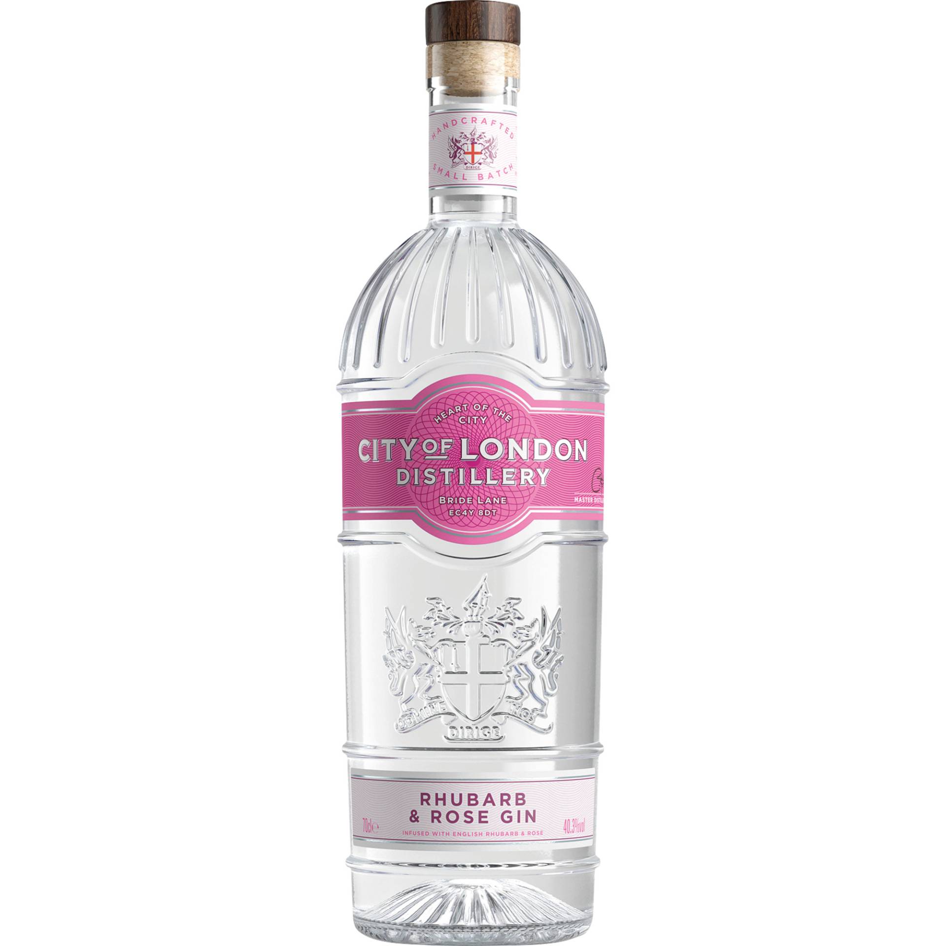 City of London Destillery Rhubarb & Rose Gin, 0,7l, 40,3%, Spirituosen von Halewood,W1W 5PA,London,Vereinigtes Königreich