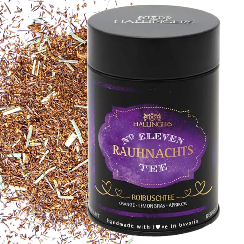 Hallingers Rauhnacht No. Eleven - XI - Spiritueller Tee als Begleiter in den Rauhnächten auch als Geschenk zu Advent & Weihnachten (Dose) - Muttertagsgeschenk & Geschenkideen zum Vatertag | Glückwunsc von Hallingers Genuss Manufaktur