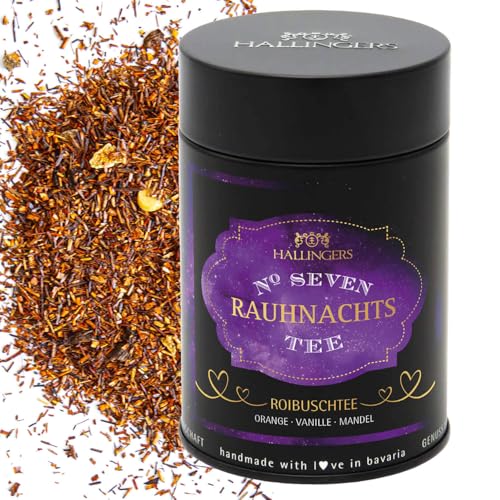 Hallingers Rauhnacht No. Seven - VII - Spiritueller Tee als Begleiter in den Rauhnächten auch als Geschenk zu Advent & Weihnachten (Dose) - Muttertagsgeschenk & Geschenkideen zum Vatertag | Glückwunsc von Hallingers Genuss Manufaktur