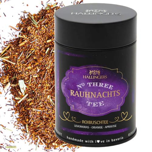 Hallingers Rauhnacht No. Three - III - Spiritueller Tee als Begleiter in den Rauhnächten auch als Geschenk zu Advent & Weihnachten (Dose) - Ostergeschenke Osterkörbchen Ostereier & als Osterdeko | Glü von Hallingers Genuss Manufaktur
