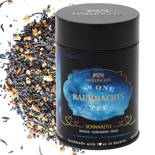 Hallingers Rauhnacht No. One - I - Spiritueller Tee als Begleiter in den Rauhnächten auch als Geschenk zu Advent & Weihnachten (Dose) - Muttertagsgeschenk & Geschenkideen zum Vatertag | Glückwunsch Ja von Hallingers Genuss Manufaktur