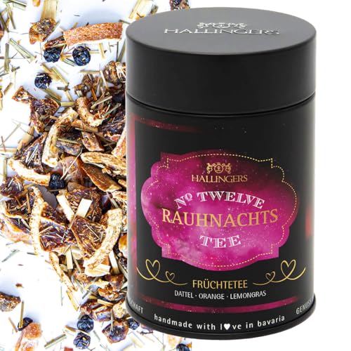 Hallingers Rauhnacht No. Twelve - XII - Spiritueller Tee als Begleiter in den Rauhnächten auch als Geschenk zu Advent & Weihnachten (Dose) - Muttertagsgeschenk & Geschenkideen zum Vatertag | Glückwuns von Hallingers Genuss Manufaktur