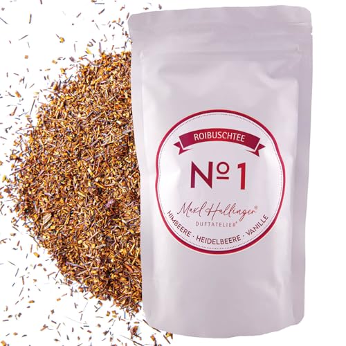 Hallingers No. 1 - Loser Roibusch-Tee/Rooibos mit Himbeere, Heidelbeere & Vanille (Bag) - Muttertagsgeschenk & Geschenkideen zum Vatertag | Glückwunsch Jahrestag Freundschaft Genesung von Hallingers Genuss Manufaktur