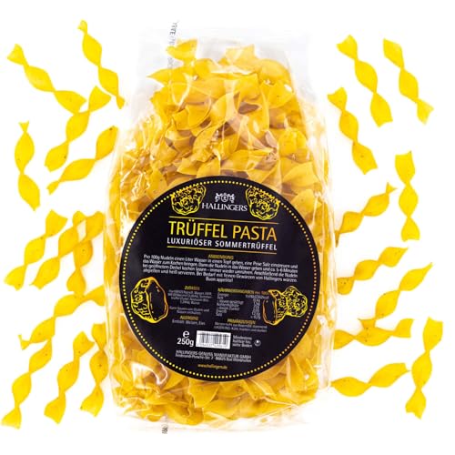 Hallingers Trüffel-Pasta - Pasta aus Hartweizengries, natürlich eingefärbt (Bag) - Muttertagsgeschenk & Geschenkideen zum Vatertag | Neues Zuhause Ruhestand Freundschaft Genesung von Hallingers Genuss Manufaktur