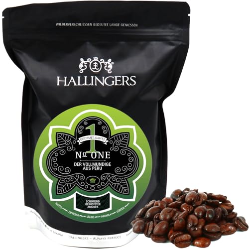 Hallingers Gourmet-Kaffee aus Peru, schonend langzeit-geröstet (500g) - No. One (Aromabeutel) - Passt immer 2021, Für Sie#Für Ihn - Geschenk zu Weihnachten 2021 von Hallingers Genuss Manufaktur