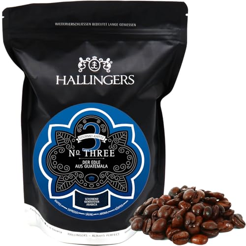 Hallingers No. Three - Gourmet-Kaffee aus Guatemala, schonend langzeit-geröstet (Bag) - Muttertagsgeschenk & Geschenkideen zum Vatertag | Neues Zuhause Silvester Genesung von Hallingers Genuss Manufaktur