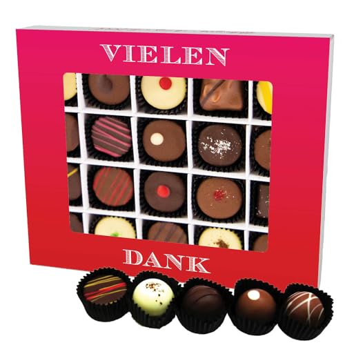 Hallingers Vielen Dank XL - Manufaktur Pralinen Geschenk handmade teils mit Alkohol aus Edelkakao Schokolade (Box) - Muttertagsgeschenk & Geschenkideen zum Vatertag | Geburtstag Glückwunsch Danke Jahr Hallingers Vielen Dank XL - Manufaktur Pralinen Geschenk handmade teils mit Alkohol aus Edelkakao Schokolade (Box) - Muttertagsgeschenk & Geschenkideen zum Vatertag | Geburtstag Glückwunsch Danke Jahr von Hallingers Genuss Manufaktur