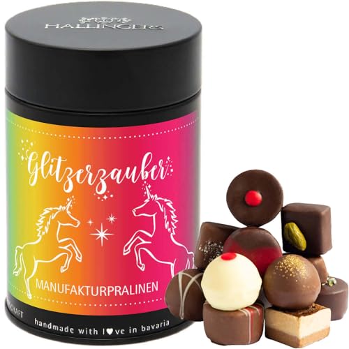 Hallingers Einhornpralinen - Manufaktur Pralinen Geschenk handmade teils mit Alkohol aus Edelkakao Schokolade (Dose) - Muttertagsgeschenk & Geschenkideen zum Vatertag | Geburtstag Glückwunsch Danke Ja Hallingers Einhornpralinen - Manufaktur Pralinen Geschenk handmade teils mit Alkohol aus Edelkakao Schokolade (Dose) - Muttertagsgeschenk & Geschenkideen zum Vatertag | Geburtstag Glückwunsch Danke Ja von Hallingers Genuss Manufaktur