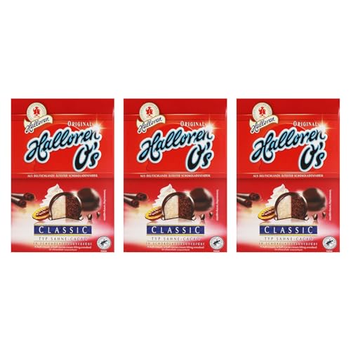3er Pack Original Halloren O`s Classic Sahne-Cacao (3 x 125 g) von Halloren