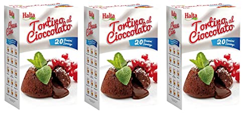 3x Halta Preparato per Tortino al Cioccolato Pulvermischung Vorbereitet für Schokoladenkuchen 1000g 3x Halta Preparato per Tortino al Cioccolato Pulvermischung Vorbereitet für Schokoladenkuchen 1000g von Halta