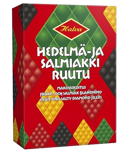 10 x 240 g Halva Fruit and Salty Diamonds Jellies Candy Box von Halva