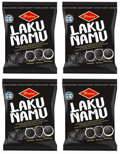 Halva Lakunamu Original Lakritze 4 Pack of 140g von Halva