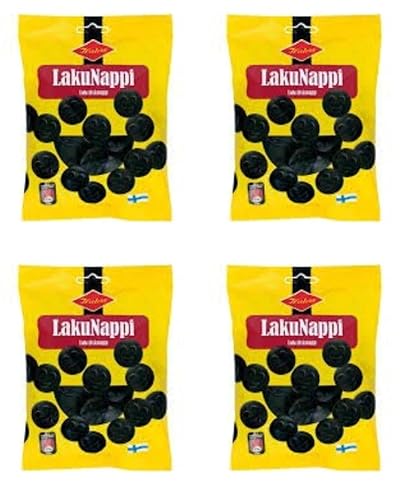 Halva Lakunappi Original Lakritze 4 Pack of 200g von Halva