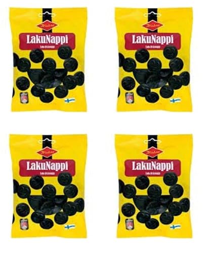 Halva Lakunappi Original Lakritze 4 Pack of 200g von Halva