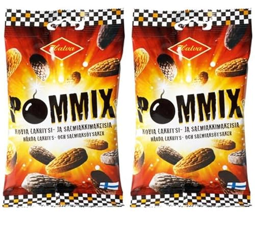 Halva Pommix strawberry sweets Lakritze 2 Pack of 100g von Halva