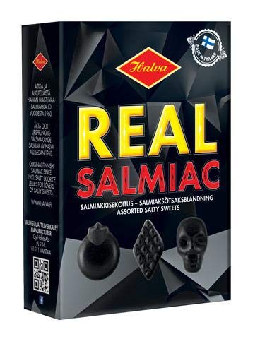 Halva Real Salmiac Salty Lakritze 10 Schachteln of 230g von Halva
