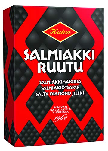 Halva Salmiakkiruutu Salty Diamond Lakritze 20 Schachteln of 240g von Halva