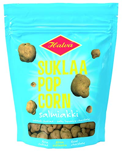 Halva Suklaa Popcorn Salmiakki Schokolade 21 Pack of 120g von Halva