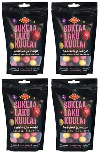 Halva SuklaaLakuKuulat Berry & Fruit Lakritze 4 Pack of 140g von Halva