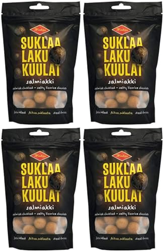 Halva SuklaaLakuKuulat Salmiakki Lakritze 4 Pack of 140g Halva SuklaaLakuKuulat Salmiakki Lakritze 4 Pack of 140g von Halva