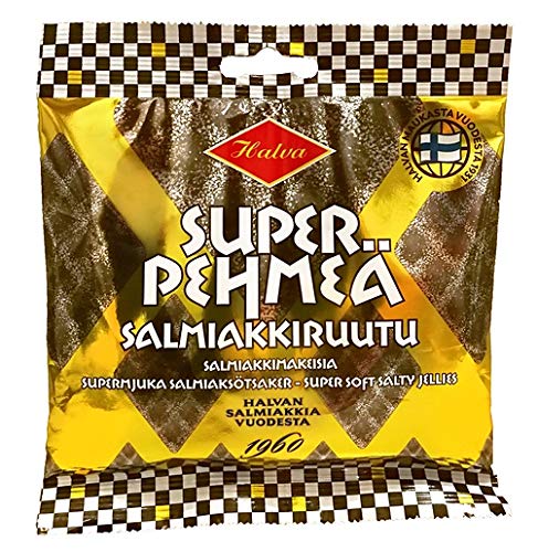 Halva Super Soft Salmiakki Lakritze 15 Pack of 100g von Halva