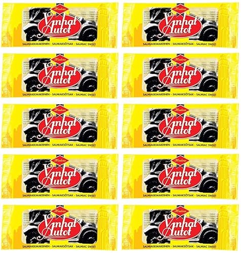 Halva Vanhat Autot Salmiakki Lakritze 10 Pack of 15g von Halva