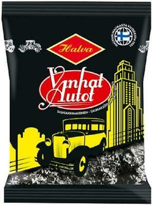 Halva Vanhat Autot Salmiakki Lakritze 12 Pack of 160g von Halva