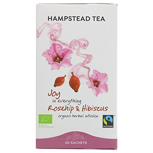 Hambleden Teas Hampstead Tee Hagebutte Hibiskus, 20 Beutel (4 Stück) von Hambleden Teas