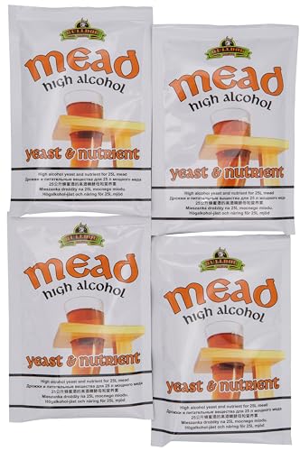 4x Hambleton Bard Bulldog Hefe + Nährsalz - 28g/25L - Bulldog Brew's - Trocken Methefe - | Metwein | Weinhefe | Hefe Weißwein und Rotwein 4x Hambleton Bard Bulldog Hefe + Nährsalz - 28g/25L - Bulldog Brew's - Trocken Methefe - | Metwein | Weinhefe | Hefe Weißwein und Rotwein von Hambleton Bard