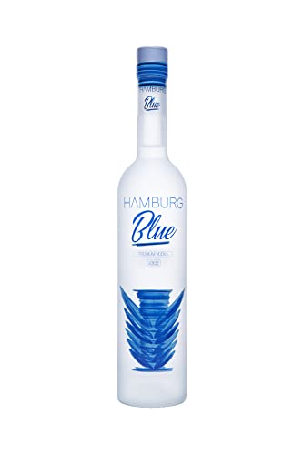 HAMBURG BLUE Premium Vodka „LITTLEBLUE“ 1 x 0.5 l Flasche | 6 fach destilliert | Bernstein filtriert | LUX klassifiziert | sehr mild und einzigartig sanfter Geschmack | Pur genießbar | 40% vol. alc. von Hamburgblue