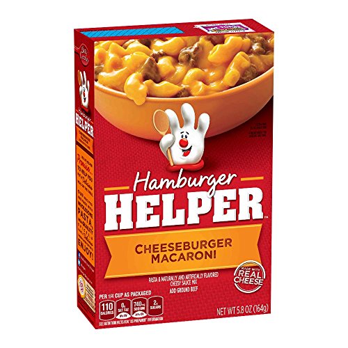 Hamburger Helper Cheeseburger Macaroni, 1er Pack (1 x 164 g) von Hamburger Helper
