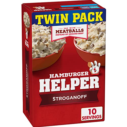 Hamburger Helper Stroganoff Pasta & Creamy Sauce Mix, Doppelpack, 370 ml von Hamburger Helper