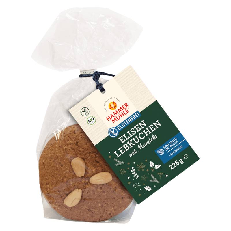 Bio Mandel Elisen Lebkuchen MHD 20.03.2024 von Hammer Mühle