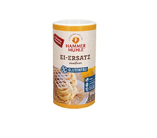 Eiersatz von Hammermühle glutenfrei, laktosefrei, hefefrei vegetarisch 250g Eiersatz von Hammermühle glutenfrei, laktosefrei, hefefrei vegetarisch 250g von Hammermühle
