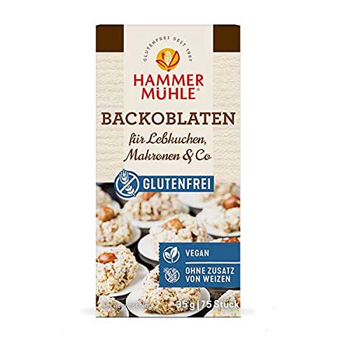 Hammermühle Backoblaten glutenfrei 35g, ca. 75 Stück von Hammermühle