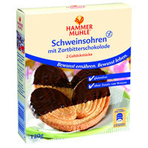 Hammermühle - Schweinsohren in Zartbitterschokolade, 120 g von Hammermühle