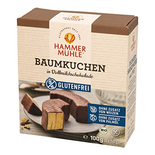 Hammermühle - bio Vollmilch-Baumkuchenringe glutenfrei 2 Stück - 100 g - 8er Pack von Hammermühle