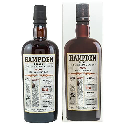Hampden Pagos Sherry Rum 52% 0,7l in Geschenkverpackung von Hampden