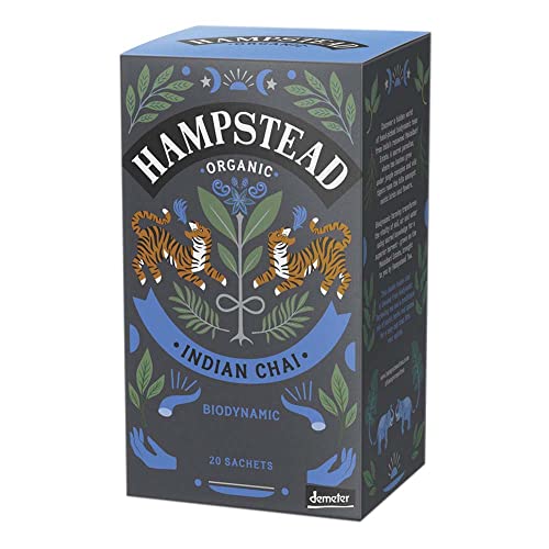 Hampstead Tea London Indian Chai, Black Tea, 20 Beutel, 40g, 4er Pack von Hampstead Tea