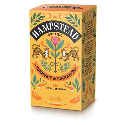 Hampstead Tea Kurkuma & Zimt - Kräutertee 20 Beutel 25g (12er Pack) von Hampstead