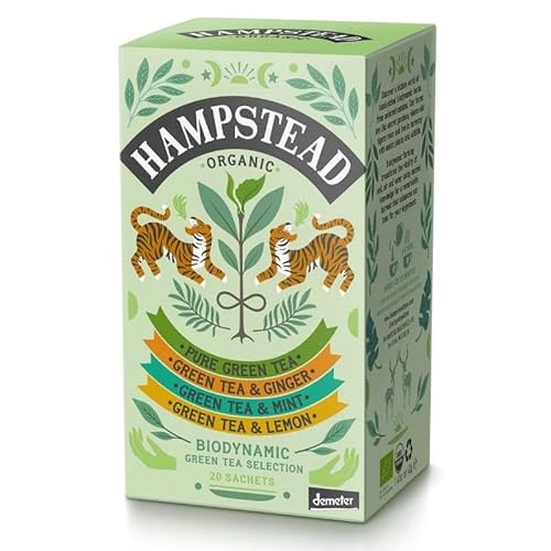 Hampstead Tea London Green Selection pur - Tee 20 Beutel, 40g (2er Pack) von Hampstead