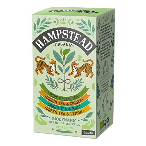 Hampstead Tea London Green Selection pur - Tee 20 Beutel, 40g (4er Pack) von GREAT BRITISH TRADING LIMITED