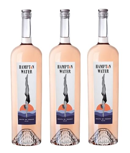 3x 1,5l - Hampton Water - MAGNUM - Jon Bon Jovi & Gérard Bertrand - Languedoc A.O.P. - Frankreich - Rosé-Wein trocken von Hampton Water