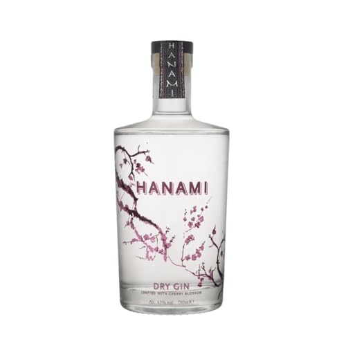Hanami Dry Gin 70cl – 43% Alkohol – Premium japanischer Gin mit Kirschblüten-Essenz – Perfekt für Cocktails & pur – Hochwertiges Geschenk für Genießer von Hanami