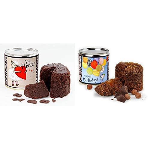Hanauer BIO Brownie (Glutenfrei), 1er Pack (1 x 170 g) 898 & Minikuchen SchokoNuss "Happy Birthday", 1er Pack (1 x 170 g) von Hanauer