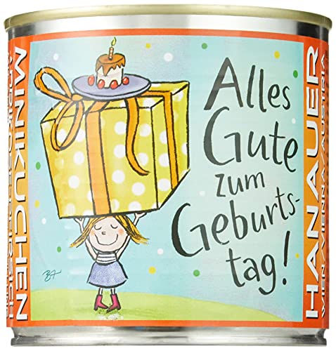 Hanauer Minikuchen Pfirsich-Aprikose "Zum Geburtstag", 1er Pack (1 x 170 g) von Hanauer