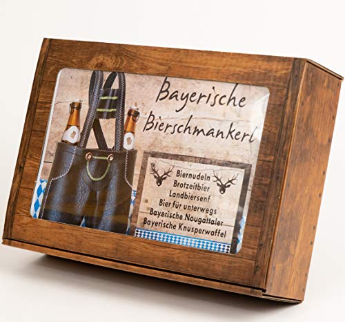 Bayerische Bierschmankerl - Geschenkkorb für Männer mit bayerischen Feinkostspezialitäten - Bayerische Geschenke Bayerische Bierschmankerl - Geschenkkorb für Männer mit bayerischen Feinkostspezialitäten - Bayerische Geschenke von Handelsagentur Kasberger