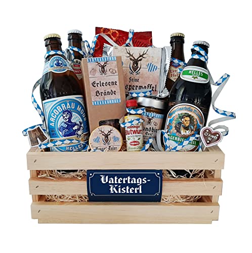 Bayrisches Vatertagsgeschenk mit Bier, Schnaps, Senf und Knabberartikeln | Das perfekte Geschenk zum Männertag Bayrisches Vatertagsgeschenk mit Bier, Schnaps, Senf und Knabberartikeln | Das perfekte Geschenk zum Männertag von Handelsagentur Kasberger